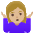 Woman Shrugging Medium Light Skin Tone Emoji from Noto Emoji Set
