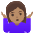 Woman Shrugging Medium Skin Tone Emoji from Noto Emoji Set