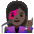 Woman Singer Dark Skin Tone Emoji from Noto Emoji Set