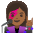 Woman Singer Medium Dark Skin Tone Emoji from Noto Emoji Set