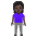 Woman Standing Dark Skin Tone Emoji from Noto Emoji Set