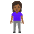 Woman Standing Medium Dark Skin Tone Emoji from Noto Emoji Set