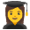 Woman Student Emoji from Noto Emoji Set
