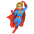Woman Superhero Medium Light Skin Tone Emoji from Noto Emoji Set