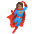 Woman Superhero Medium Skin Tone Emoji from Noto Emoji Set