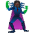 Woman Supervillain Dark Skin Tone Emoji from Noto Emoji Set