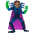 Woman Supervillain Medium Skin Tone Emoji from Noto Emoji Set