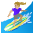 Woman Surfing Medium Light Skin Tone Emoji from Noto Emoji Set