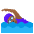 Woman Swimming Medium Dark Skin Tone Emoji from Noto Emoji Set