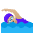 Woman Swimming Medium Light Skin Tone Emoji from Noto Emoji Set