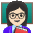 Woman Teacher Light Skin Tone Emoji from Noto Emoji Set