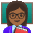 Woman Teacher Medium Dark Skin Tone Emoji from Noto Emoji Set