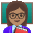 Woman Teacher Medium Skin Tone Emoji from Noto Emoji Set