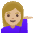 Woman Tipping Hand Medium Light Skin Tone Emoji from Noto Emoji Set