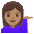 Woman Tipping Hand Medium Skin Tone Emoji from Noto Emoji Set