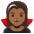 Woman Vampire Medium Dark Skin Tone Emoji from Noto Emoji Set