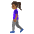 Woman Walking Medium Dark Skin Tone Emoji from Noto Emoji Set