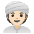 Woman Wearing Turban Light Skin Tone Emoji from Noto Emoji Set