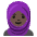 Woman With Headscarf Dark Skin Tone Emoji from Noto Emoji Set