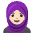 Woman With Headscarf Light Skin Tone Emoji from Noto Emoji Set
