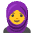 Woman With Headscarf Emoji from Noto Emoji Set
