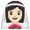 Woman With Veil Light Skin Tone Emoji from Noto Emoji Set