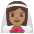 Woman With Veil Medium Skin Tone Emoji from Noto Emoji Set