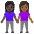 Women Holding Hands Dark Skin Tone Medium Dark Skin Tone Emoji from Noto Emoji Set