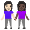 Women Holding Hands Light Skin Tone Dark Skin Tone Emoji from Noto Emoji Set