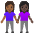 Women Holding Hands Medium Dark Skin Tone Dark Skin Tone Emoji from Noto Emoji Set