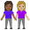 Women Holding Hands Medium Dark Skin Tone Medium Light Skin Tone Emoji from Noto Emoji Set