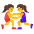 Women Wrestling Emoji from Noto Emoji Set