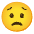Worried Face Emoji from Noto Emoji Set