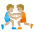 Wrestlers Tone 2 Emoji from Noto Emoji Set