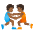 Wrestlers Tone 4 Emoji from Noto Emoji Set