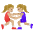Wrestling Kids Emoji from Noto Emoji Set