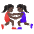 Wrestling Match Emoji from Noto Emoji Set