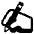 Writing Hand High Contrast Default Emoji from Fluent Emoji High Contrast Set