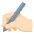 Writing Hand Light Skin Tone Emoji from Noto Emoji Set