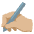 Writing Hand Medium Light Skin Tone Emoji from Noto Emoji Set