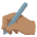 Writing Hand Medium Skin Tone Emoji from Noto Emoji Set