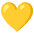Yellow Heart Emoji from Noto Emoji Set
