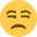 Unamused Face Emoji from Twemoji Set