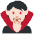 Vampire Light Skin Tone Emoji from Twemoji Set