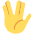 Vulcan Salute Emoji from Twemoji Set