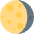 Waning Gibbous Moon Emoji from Twemoji Set