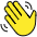 Waving Hand Emoji from OpenMoji Set