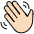 Waving Hand Light Skin Tone Emoji from OpenMoji Set