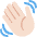 Waving Hand Light Skin Tone Emoji from Twemoji Set
