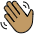 Waving Hand Medium Skin Tone Emoji from OpenMoji Set